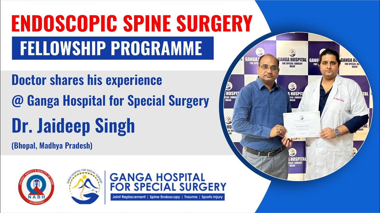 Endoscopic Spine Fellowship In India Dr Jaideep Singh S Experience