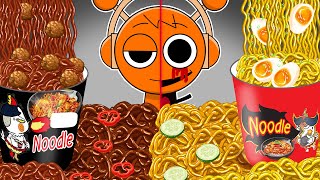 Incredibox Sprunki - OREN Horror Versions Eating Spicy Noodles | ASMR | Incredibox Sprunki Animation