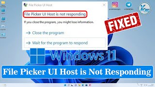 ✅ How To Fix File Picker UI Host Pickerhost.exe is Not Responding in Windows 11/10