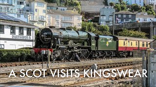 46100 Royal Scot hauls the English Riviera Express to Kingswear - 2023