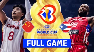China v Puerto Rico | Full Basketball Game | FIBA Basketball World Cup 2023