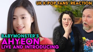 Babymonster - Ahyeon - Live and Introduction - UK K-Pop Fans Reaction