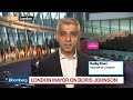 London Mayor Khan on Brexit, Boris Johnson, Donald Trump