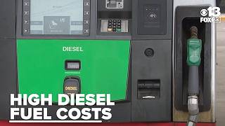 Why does diesel currently cost more than gas in Maine?