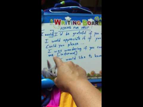 Letter Writing: Asking For Help Letter Writing: Asking For Help