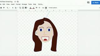 Google Drawing Self Portrait