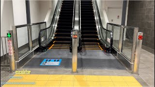 【escalator】JAPAN Takeo Onsen Station FUJITEC escalator