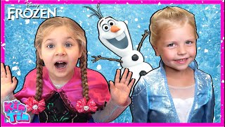 Kids Diana Show and Kin Tin Frozen 2 Pretend Play! Find Elsa's Magic Wand!