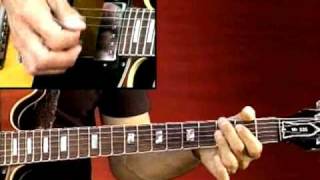 Blues Guitar Lesson - Larry Carlton - 335 Blues - Stormy Blues, Key of A: Rhythm