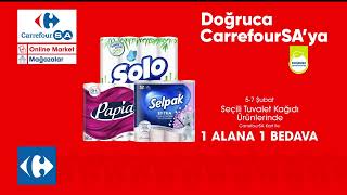 Seçili tuvalet kağıdı ürünlerinde 1 alana 1 bedava fırsatı CarrefourSA'da!