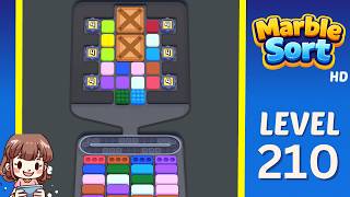 Marble Sort Level 210 Solution Walkthrough