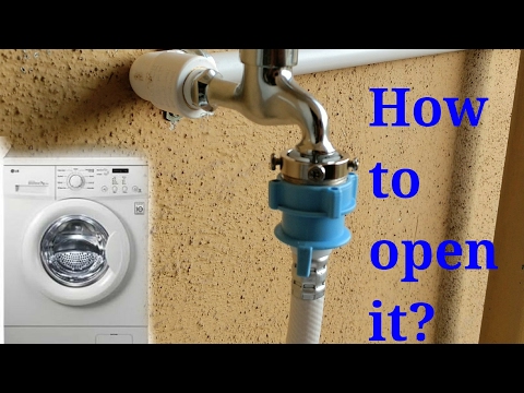 How to open front load washing machine inlet pipe How to open front load washing machine inlet pipe