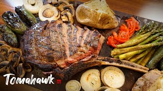 토마호크 스테이크 리버스 시어링으로 완벽하게 굽기 : 두께 5cm 무게 1.52kg (웨버 가스그릴로만 요리)