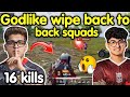 Godlike wipe back to back squads 🔥 Jonathan Admino Punkk on Fire 🇮🇳