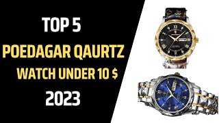 TOP 5 QUARTZ WATCH UNDER 10 $-POEDAGAR Luxury, Sports Waterproof Luminous Stainless Steel \u0026 leather