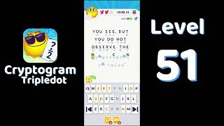 Cryptogram Tripledot Level 51 Answer | SolutionGuruji