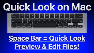 How to use Quick Look to instantly preview or even edit files on your Mac! #mactips #macos #macbook