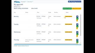 Timesheet Tutorial Supervisor - Direct Recruitment