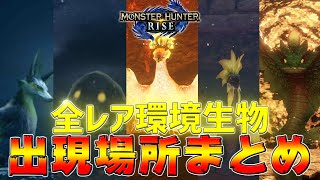 【MHRise】やりこみ要素！全レア環境生物生息地まとめ！【モンスターハンターライズ】