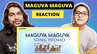 VAKEELSAAB | Maguva Maguva Full Song Promo | Pawan Kalyan | Sid Sriram  | SWAB REACTIONS | Reaction
