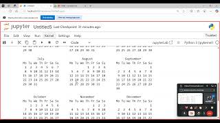Python Calendar Module Class Walkthrough