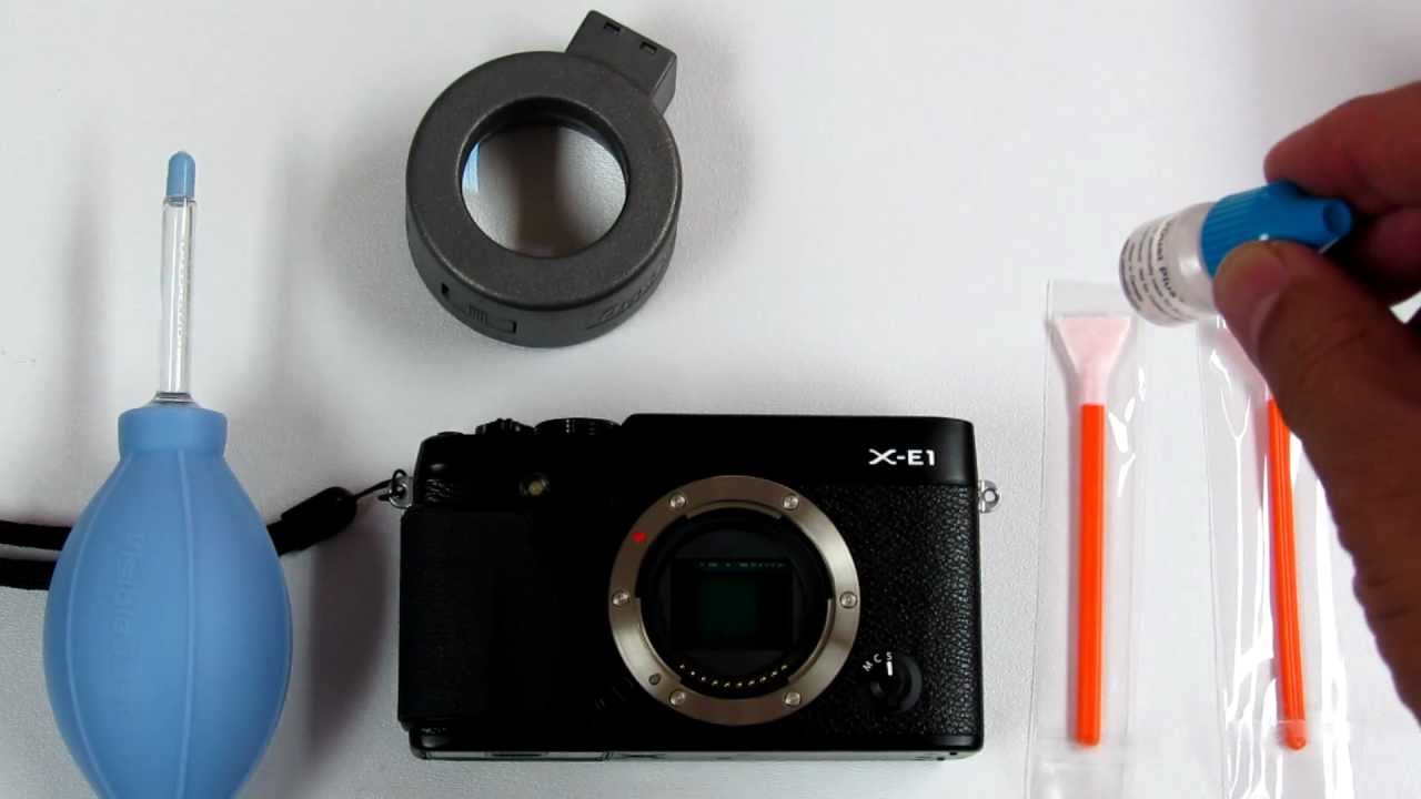 How To Clean Fuji X-E1 (orange Sensor Cleaning Swabs, VDust Plus ...