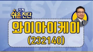 와이아이케이(232140), 많이 올랐다, 60일 지지까지만 기대_201111