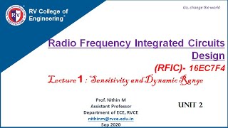 RFIC Unit 2 Lecture 1