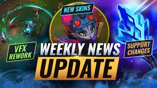 NEW UPDATES: SUPPORT NERFS + SKINS & MORE - League of Legends Season 11