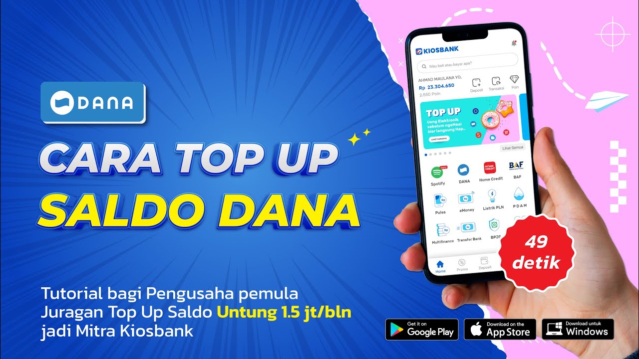 Cara Top Up Saldo Dana Murah Harga Mulai Rp 10.000 - YouTube