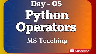 Python Operators Explained with Examples | Beginner to Advanced Python (2026)