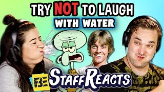 Try to Watch This Without Laughing or Grinning WITH WATER!!! #4 (ft. FBE STAFF)