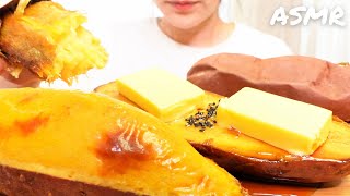 【ASMR】Baked Sweet Potato, Sweet Potato Cake, Candied Sweet Potato｜Eating Sounds｜Mukbang