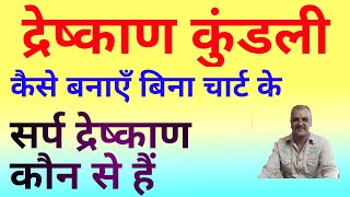 द्रेष्काण कुंडली कैसे बनाएँ, जानिए सर्प द्रेष्काण क्या  होता हैं