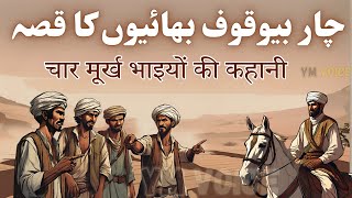 Chaar Bewakoof Bhaion ka Qissa | चार मूर्ख भाइयों की कहानी | Urdu Hindi story