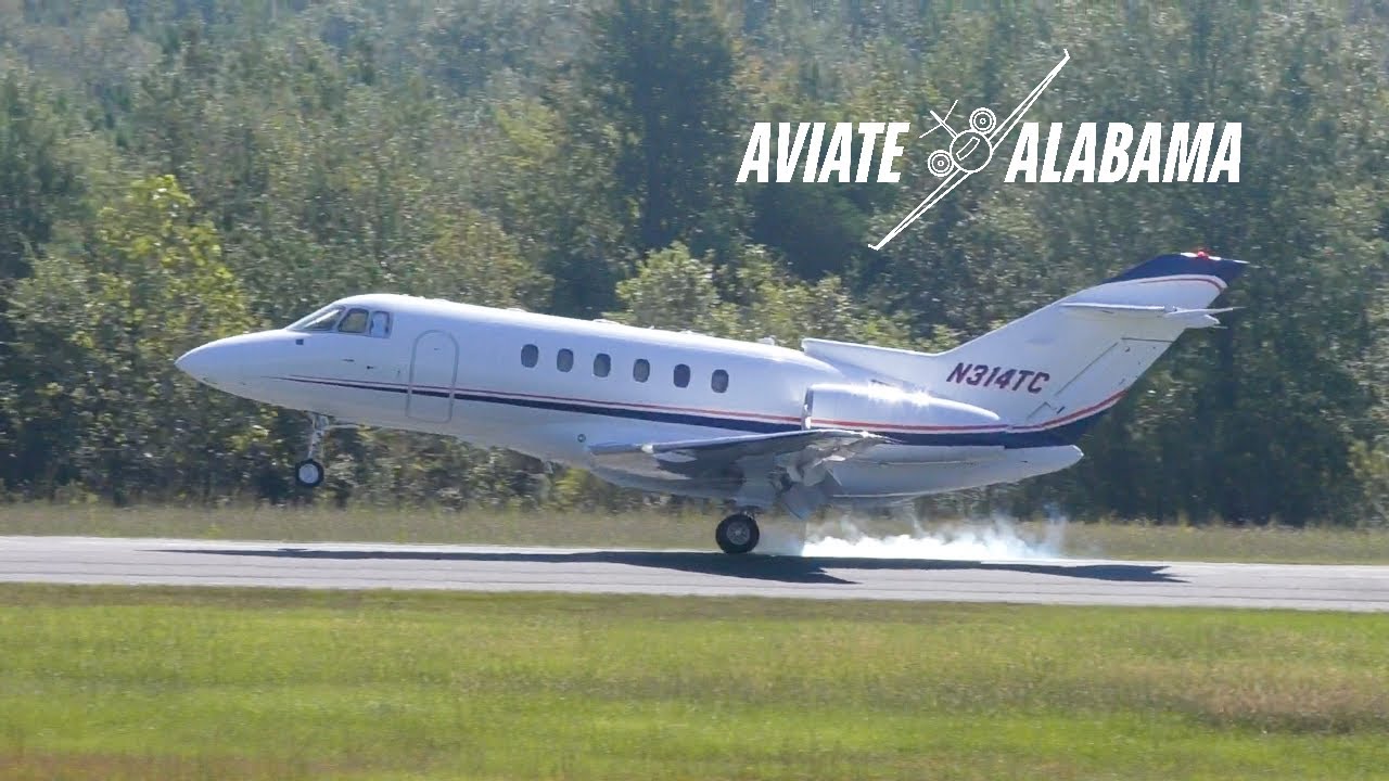 Hawker 800xp Landing N314tc Youtube