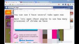How to know google chrome tab for cheat engine