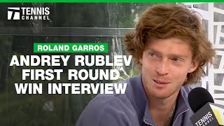 Andrey Rublev Focused on Next Match | 2024 Roland Garros First Round