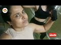 on fire 🔥 pragathi aunty hot gym workouts pragathi aunty hot visuals cine adda