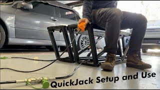 QuickJack Setup and Use on the Porsche