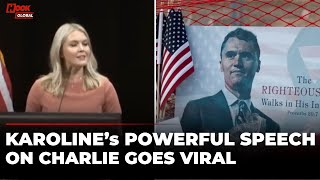Karoline Leavitt Emotional Speech On Charlie Kirk Death | Charlie Memorial | Charlie Kirk Tribute