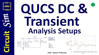 QUCS DC & Transient Analysis Setups