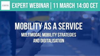 MaaS: Multimodal mobility strategies and digitalisation