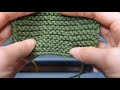 garter stitch best way to find the right side