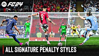 EA SPORTS FC 24 | ALL SIGNATURE PENALTY STYLES - FT (RONALDO,MESSI, MBAPPE)