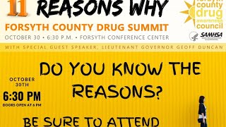 Forsyth County Drug Awareness Council 11 Reasons Why Drug Summit 2019