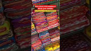 BUY DIRECT FROM WEAVER'S | IKKAT SILK SAREES | #handmade #saree #shorts #ikat #video #silk #views