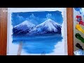 splendid mountain landscape easy art acrylic painting for beginners