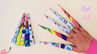 Paper Nail Making | How to Make Easy Paper Nails?🤩