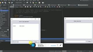 A simple client server chat application in java sockets